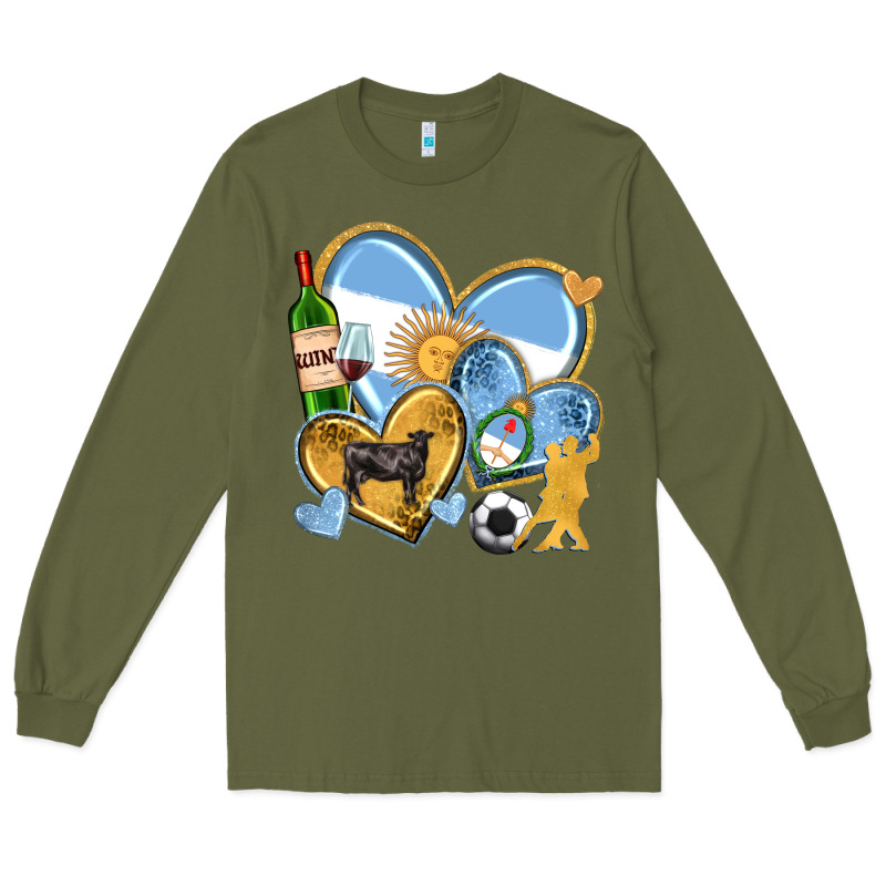 Argentina  Hearts Long Sleeve Tee by texasbilliewilder | Teevron
