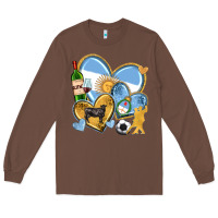 Chestnut argentina  hearts Long Sleeve Tee - texasbilliewilder
