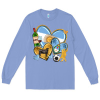 Colony Blue argentina  hearts Long Sleeve Tee - texasbilliewilder