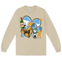 Mushroom argentina  hearts Long Sleeve Tee - texasbilliewilder