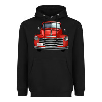 Black western red truck front view Heavyweight Hoodie - FaDigitalArtStudio