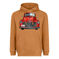Meerkat western red truck front view Heavyweight Hoodie - FaDigitalArtStudio