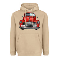 Mushroom western red truck front view Heavyweight Hoodie - FaDigitalArtStudio