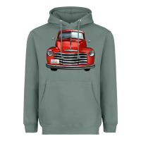 Sage western red truck front view Heavyweight Hoodie - FaDigitalArtStudio