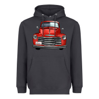 Smoke western red truck front view Heavyweight Hoodie - FaDigitalArtStudio