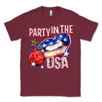Burgundy party in the usa billie wilder Classic Tee - texasbilliewilder