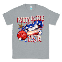Heather Grey party in the usa billie wilder Classic Tee - texasbilliewilder