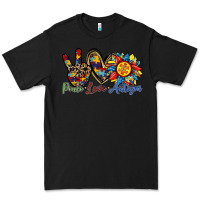 Black peace love autism sunflower Premium Tee - RacoonDesign