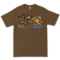 Cacao peace love autism sunflower Premium Tee - RacoonDesign