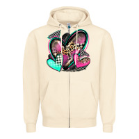 Sandshell race hearts Zipper Hoodie - Zillion Design Studio