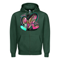 Sports Green race hearts Zipper Hoodie - Zillion Design Studio