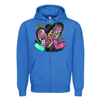 True Royal race hearts Zipper Hoodie - Zillion Design Studio