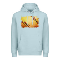 Blue Mist softball brushstroke Premium Hoodie - Jasminsmagicworld