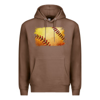 Chestnut softball brushstroke Premium Hoodie - Jasminsmagicworld