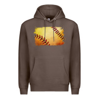 Coffee softball brushstroke Premium Hoodie - Jasminsmagicworld