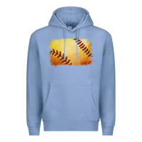 Colony Blue softball brushstroke Premium Hoodie - Jasminsmagicworld