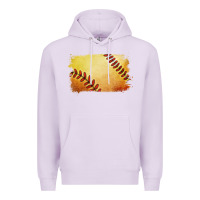 Lilac softball brushstroke Premium Hoodie - Jasminsmagicworld