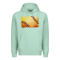 Seafoam softball brushstroke Premium Hoodie - Jasminsmagicworld