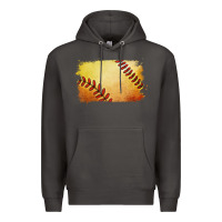 Smoke softball brushstroke Premium Hoodie - Jasminsmagicworld
