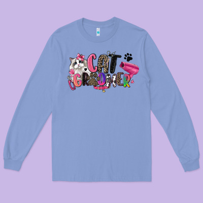 Cat Groomer Long Sleeve Tee Designed By Zillion Design Studio