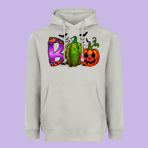 Boo Halloween Heavyweight Hoodie Designed By Racoondesign