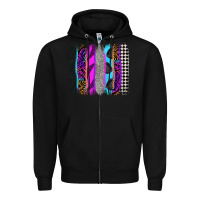 Black race brushstrokes Zipper Hoodie - Zillion Design Studio