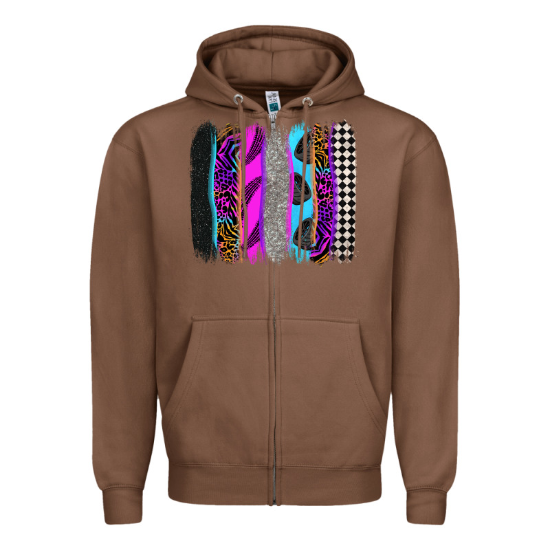 Race Brushstrokes Zipper Hoodie by Zillion Design Studio | Teevron