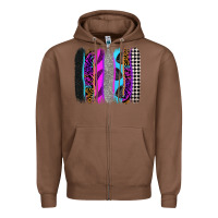 Chestnut race brushstrokes Zipper Hoodie - Zillion Design Studio