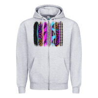 Heather Grey race brushstrokes Zipper Hoodie - Zillion Design Studio