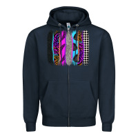 Navy race brushstrokes Zipper Hoodie - Zillion Design Studio
