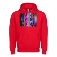 Red race brushstrokes Zipper Hoodie - Zillion Design Studio