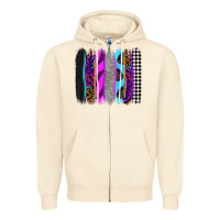 Sandshell race brushstrokes Zipper Hoodie - Zillion Design Studio