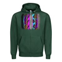 Sports Green race brushstrokes Zipper Hoodie - Zillion Design Studio