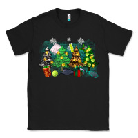 Black christmas trees with tennis Classic Tee - Zillion Design Studio