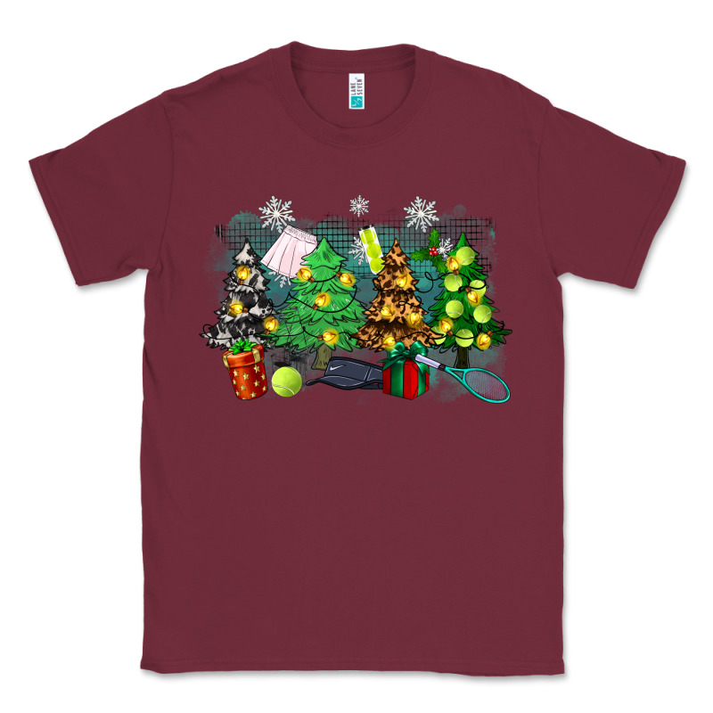 Christmas Trees With Tennis Classic Tee by Zillion Design Studio | Teevron