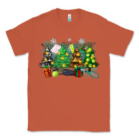 Copper christmas trees with tennis Classic Tee - Zillion Design Studio