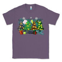 Lavender christmas trees with tennis Classic Tee - Zillion Design Studio