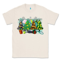 Natural christmas trees with tennis Classic Tee - Zillion Design Studio