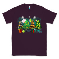 Plum christmas trees with tennis Classic Tee - Zillion Design Studio