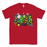 Red christmas trees with tennis Classic Tee - Zillion Design Studio