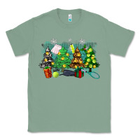 Sage christmas trees with tennis Classic Tee - Zillion Design Studio