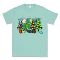 Seafoam christmas trees with tennis Classic Tee - Zillion Design Studio