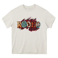 Cream Rodeo Christmas Heavy Core Tee - CowhideDigitalArt