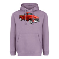 Lavender western red truck right 34 view 1 Heavyweight Hoodie - FaDigitalArtStudio