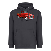 Smoke western red truck right 34 view 1 Heavyweight Hoodie - FaDigitalArtStudio