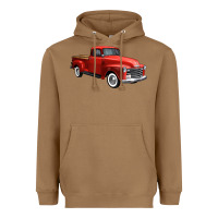 Toasted Coconut western red truck right 34 view 1 Heavyweight Hoodie - FaDigitalArtStudio