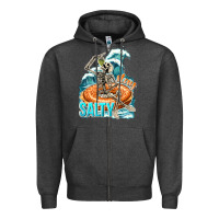Charcoal Heather stay salty Zipper Hoodie - texasbilliewilder