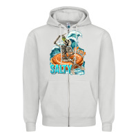 Dove Grey stay salty Zipper Hoodie - texasbilliewilder