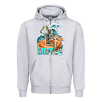 Heather Grey stay salty Zipper Hoodie - texasbilliewilder