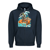 Navy stay salty Zipper Hoodie - texasbilliewilder